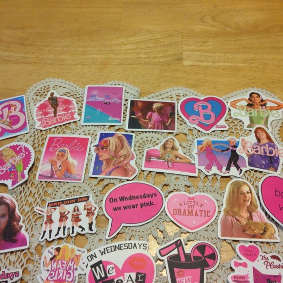 Large stickers assortment gift bundle, Barbie, Mean Girls, Taylor Swift, Purple - Picture 3 of 5